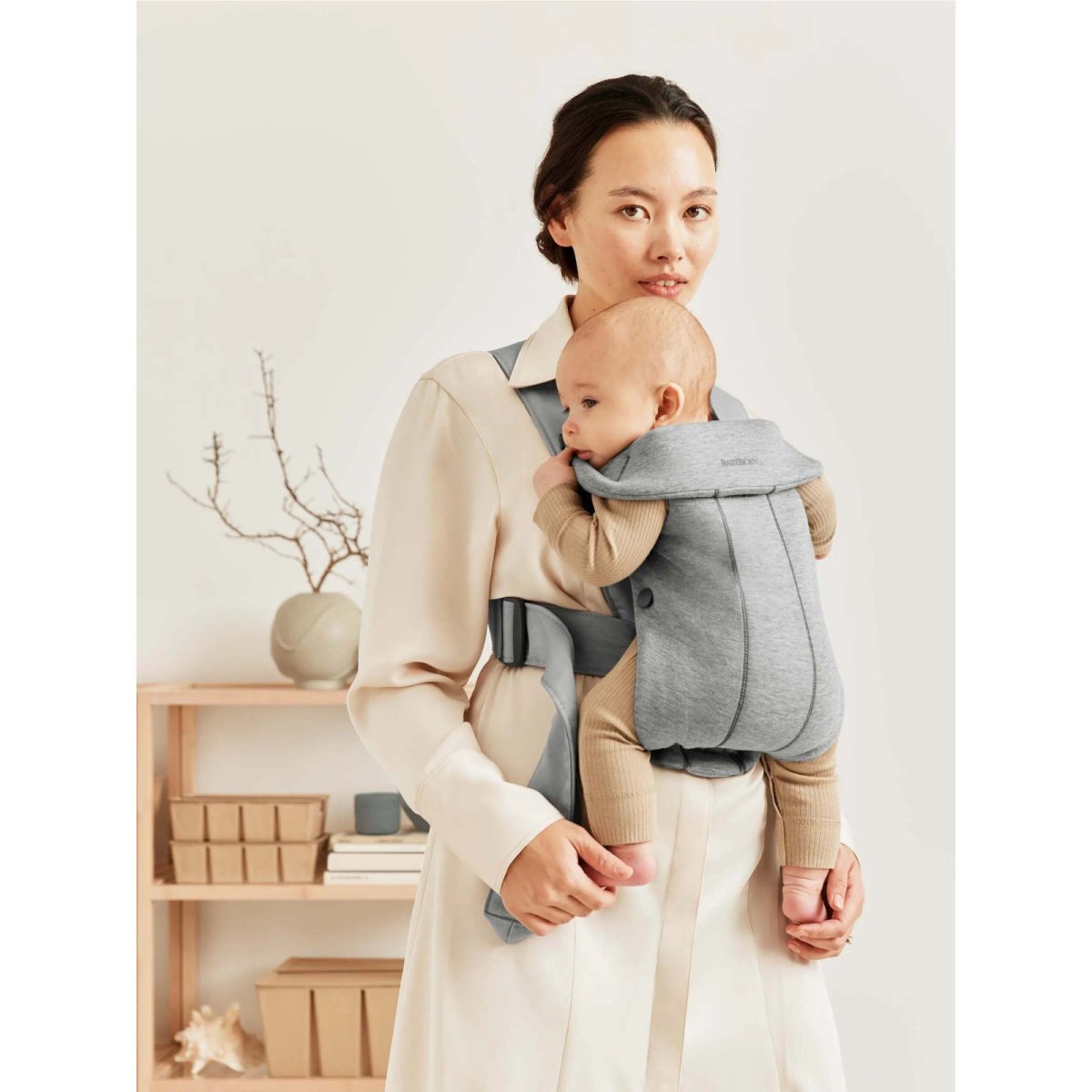Baby Carrier Mini - 3D Jersey, Light Grey