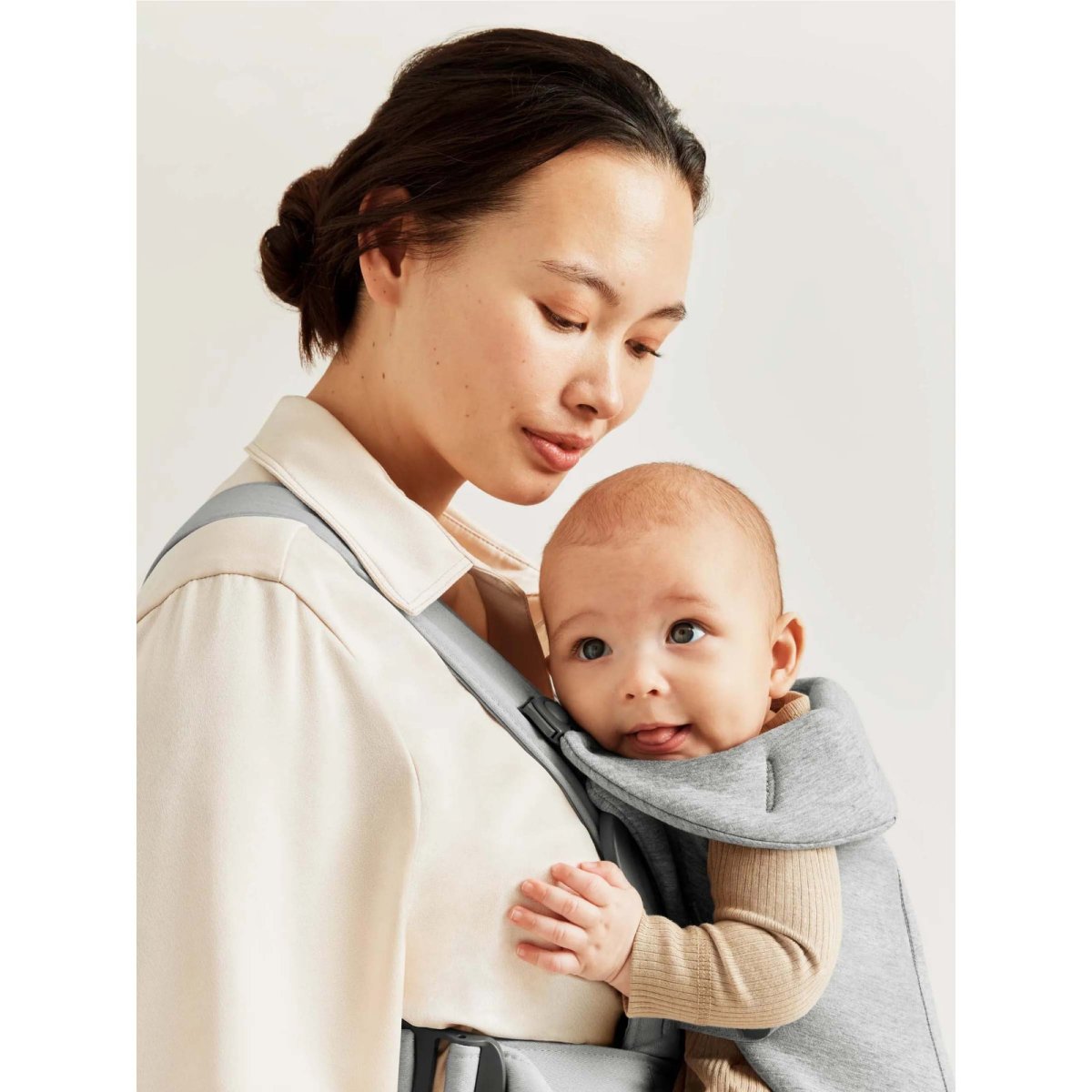 Baby Carrier Mini - 3D Jersey, Light Grey