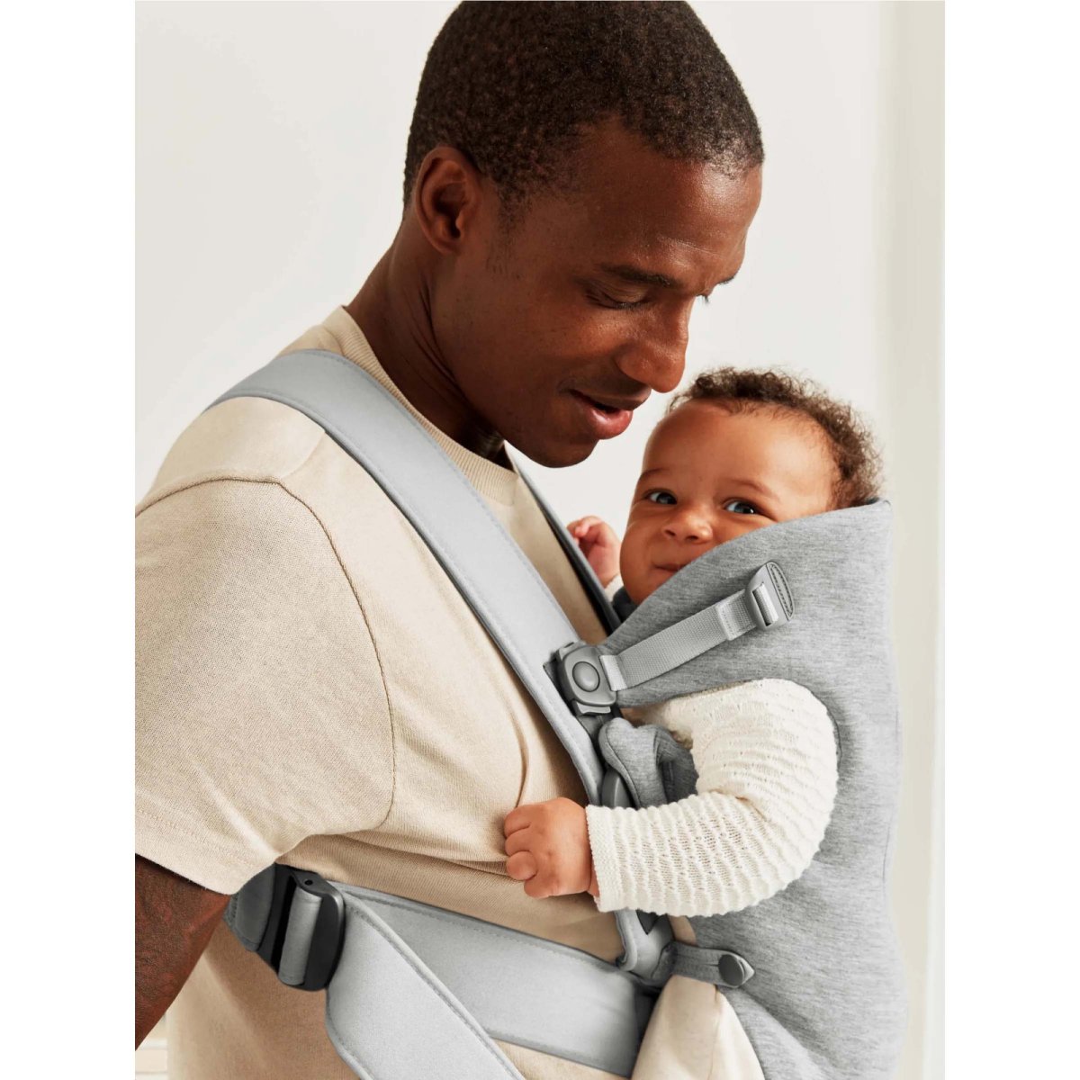 Baby Carrier Mini - 3D Jersey, Light Grey