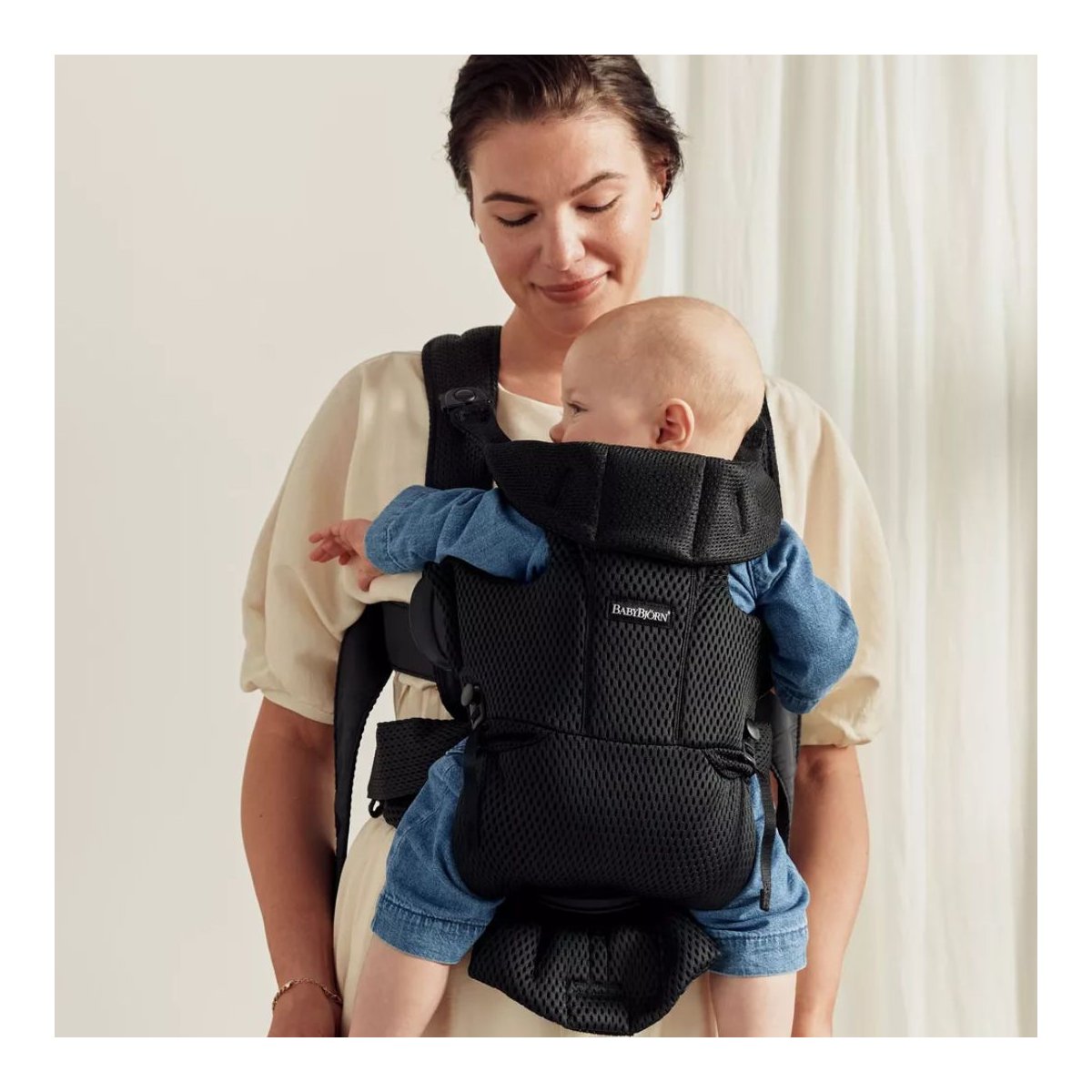 Baby Carrier Free 3D Mesh - Black