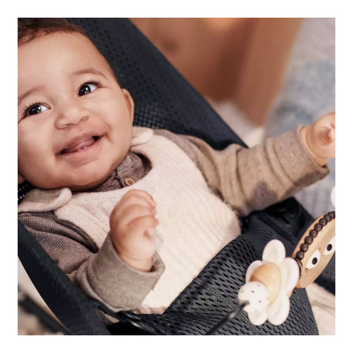 Babybjorn Toy for Bouncer - Googly Eyes Black & White