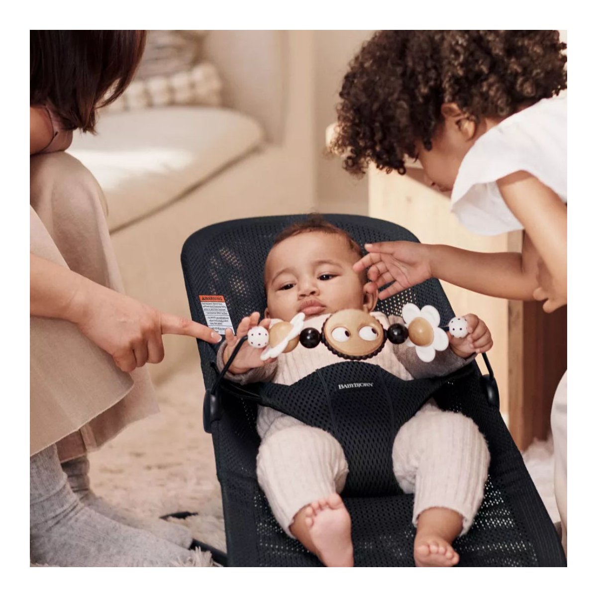 Babybjorn Toy for Bouncer - Googly Eyes Black & White