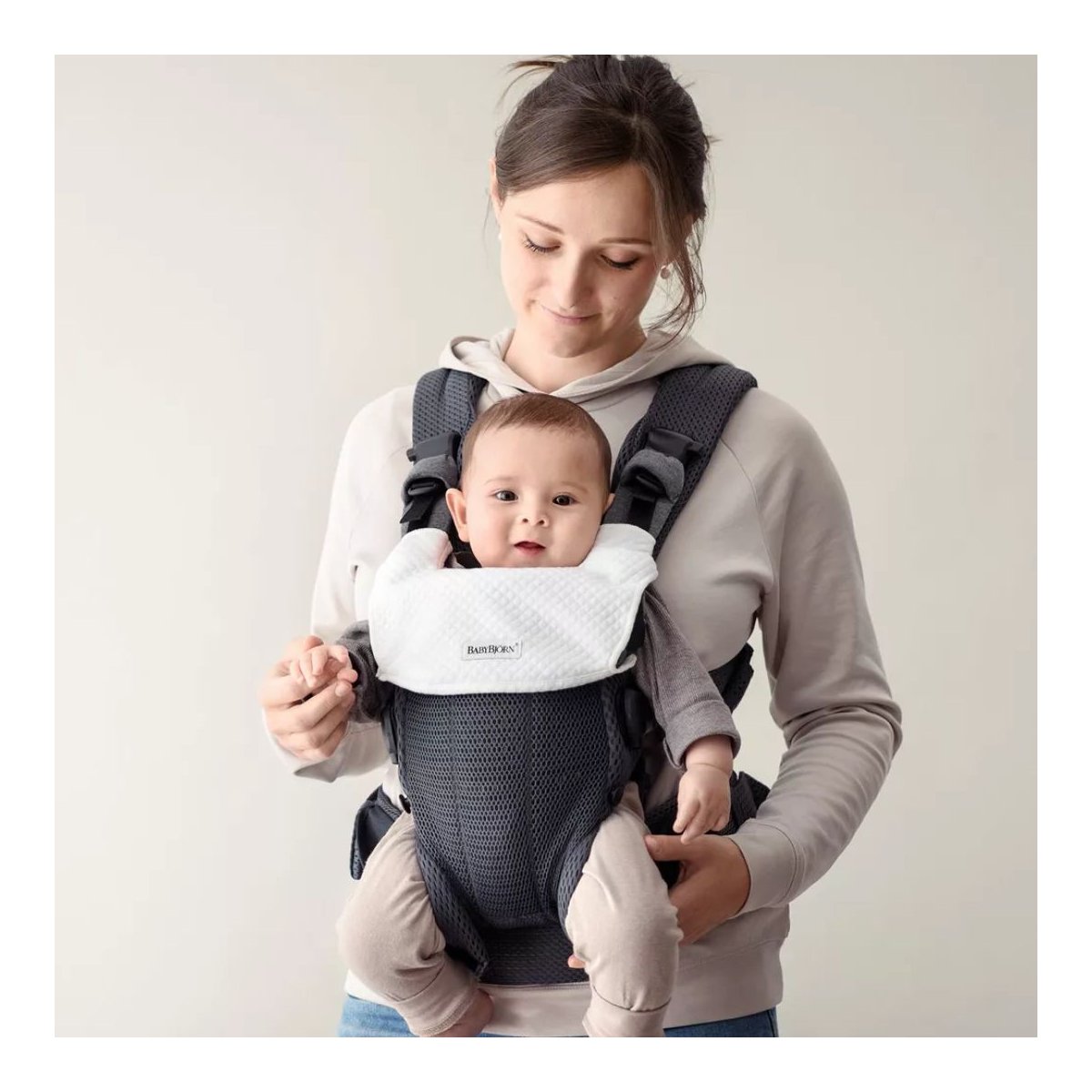Bib for Harmony Carrier - Natural White