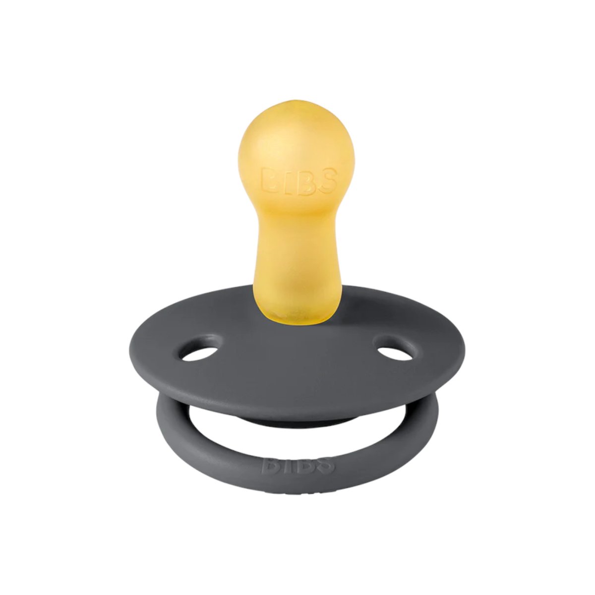 Original COLOUR Latex 2 PK Glow Pacifier - Iron/Baby Blue - Size 2