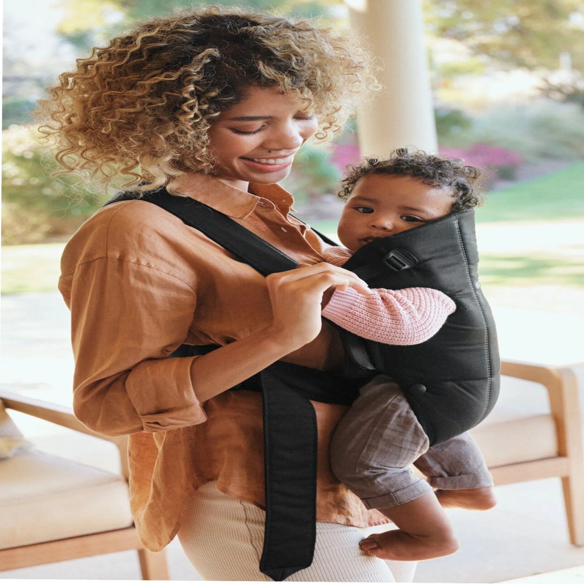 Baby Carrier Mini - Cotton, Woven Black