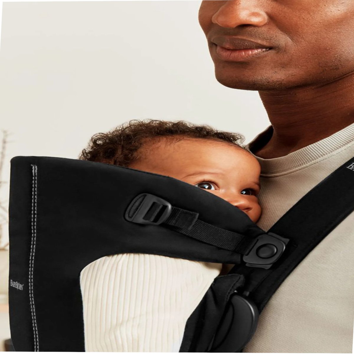 Baby Carrier Mini - Cotton, Woven Black