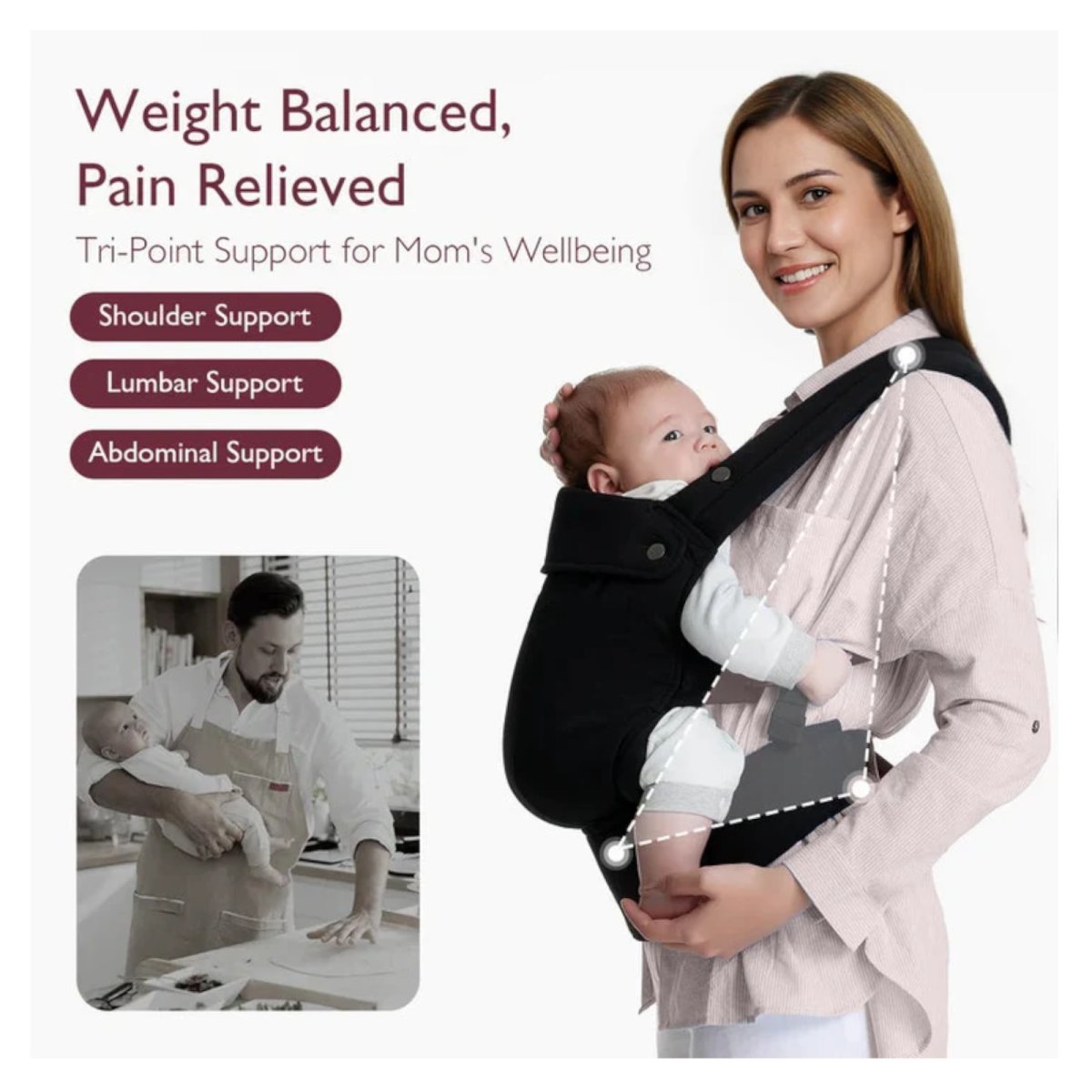 Baby Carrier Newborn to Toddler - Black