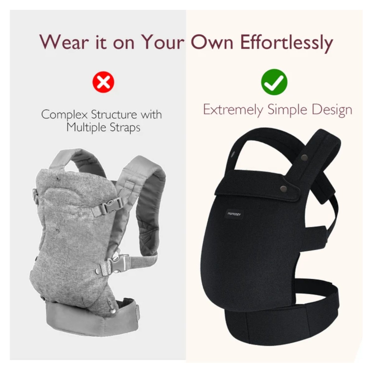Baby Carrier Newborn to Toddler - Black