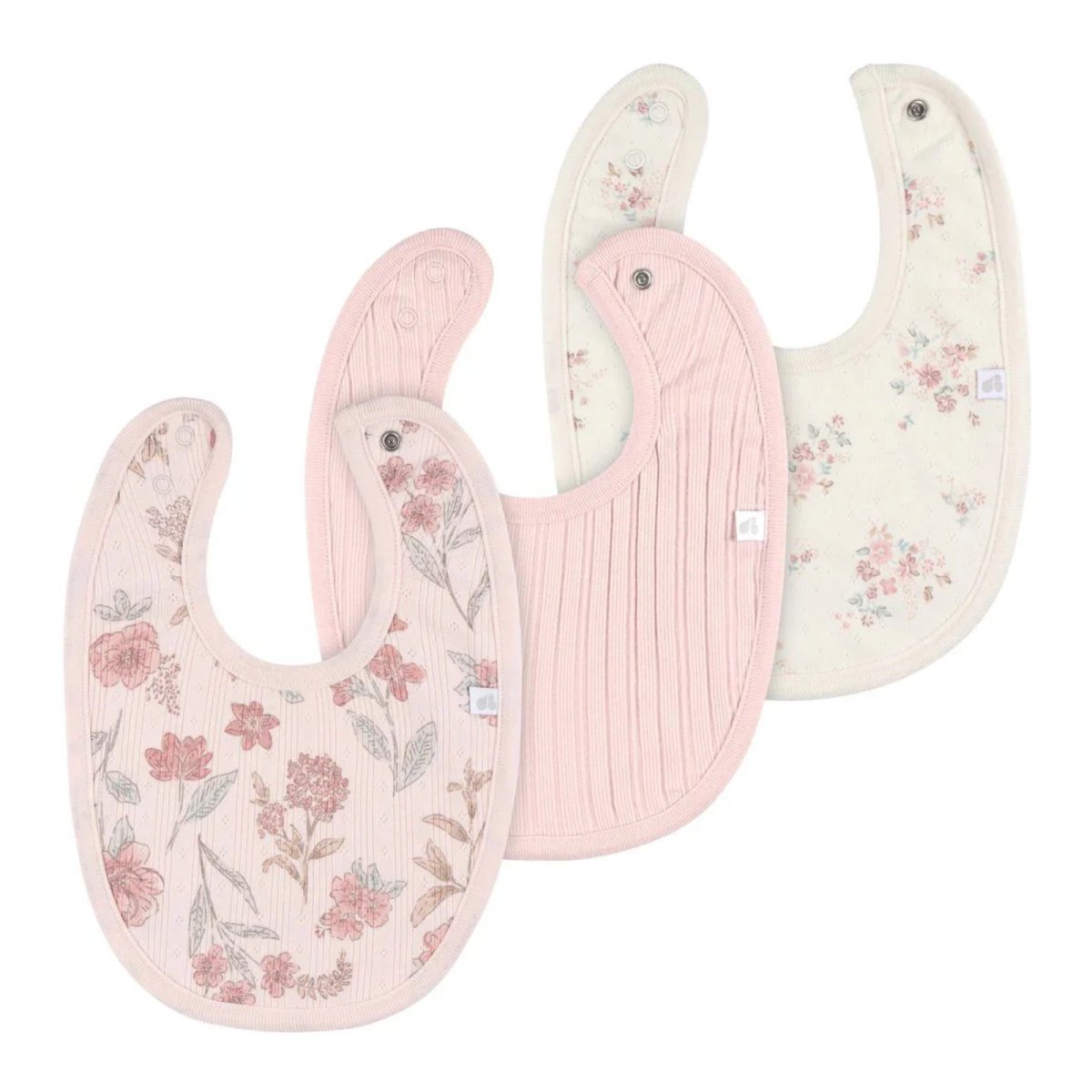 Baby Girl 3-Pack Bibs - PINK