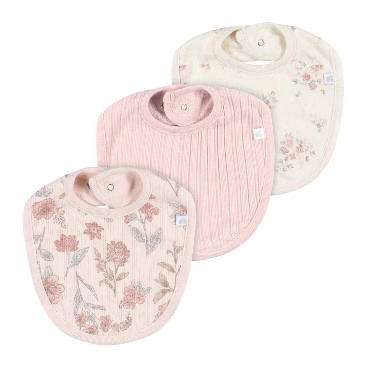 Baby Girl 3-Pack Bibs - PINK