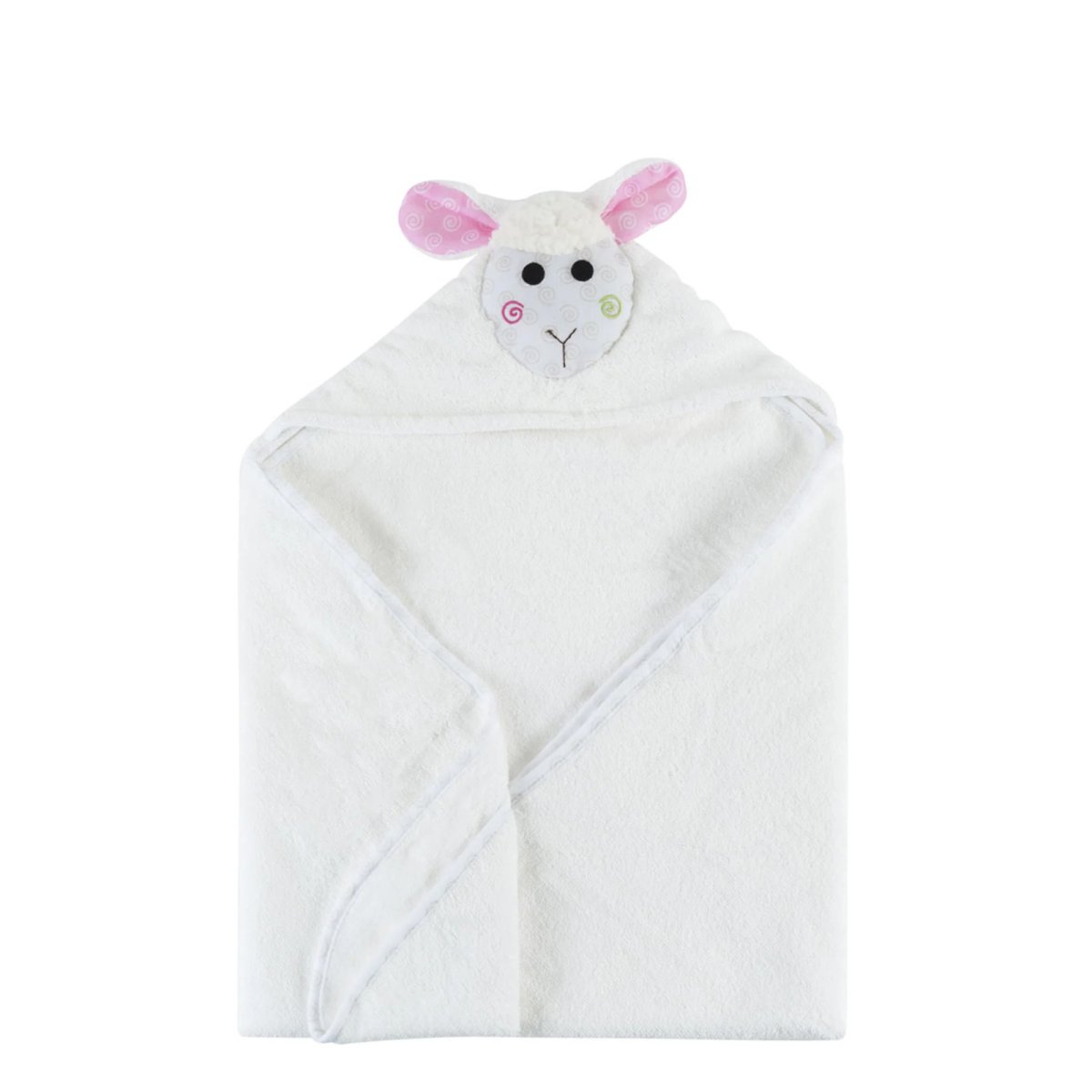 Baby Snow Terry Hooded Bath Towel - Lola Lamb