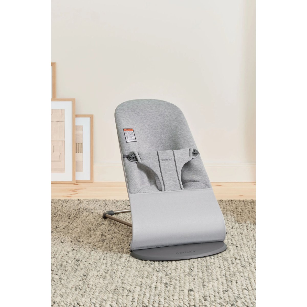 Bouncer Bliss, Light Gray Frame - 3D Jersey, Light Beige