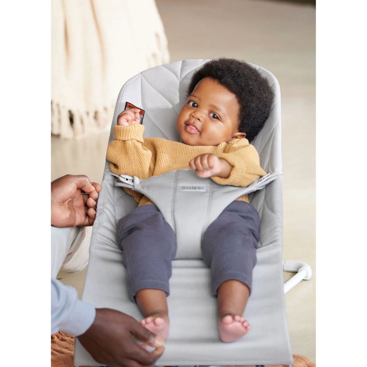 Bouncer Bliss, Woven, Light Gray Melange