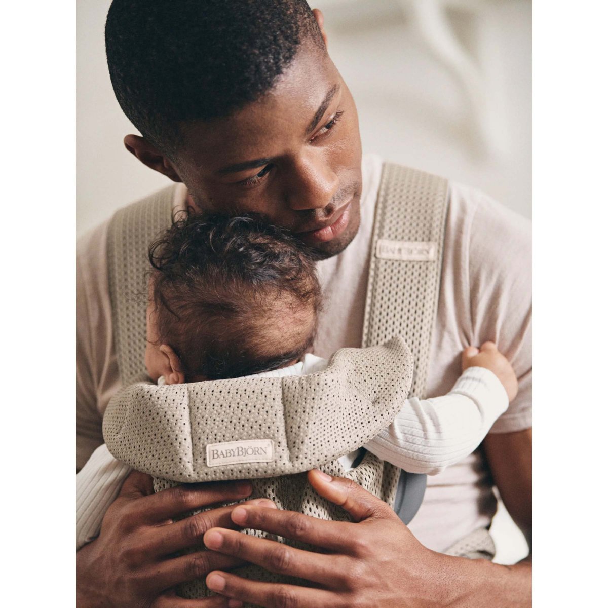 Baby Carrier Mini - 3D Mesh, Grey Beige