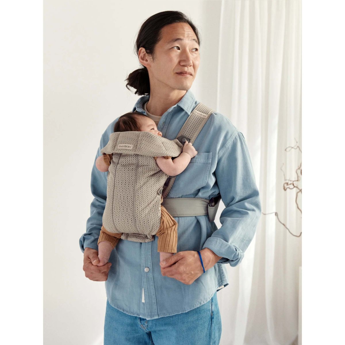 Baby Carrier Mini - 3D Mesh, Grey Beige