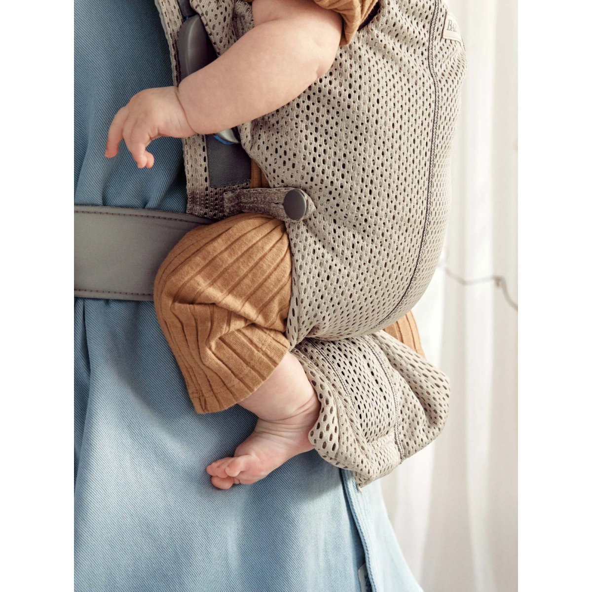 Baby Carrier Mini - 3D Mesh, Grey Beige