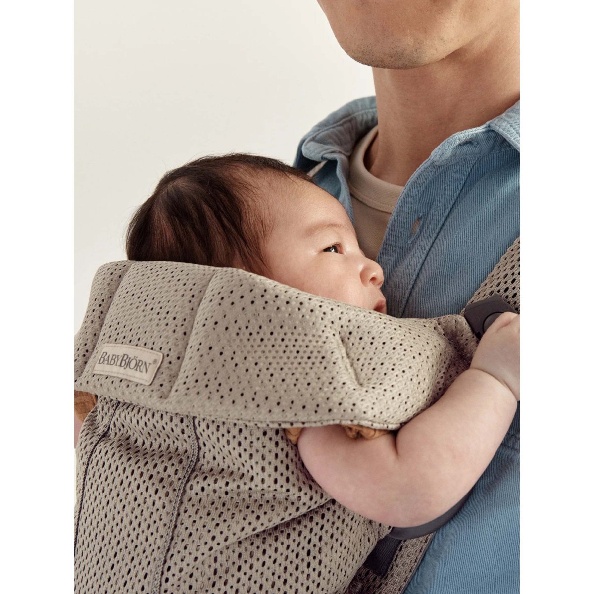 Baby Carrier Mini - 3D Mesh, Grey Beige