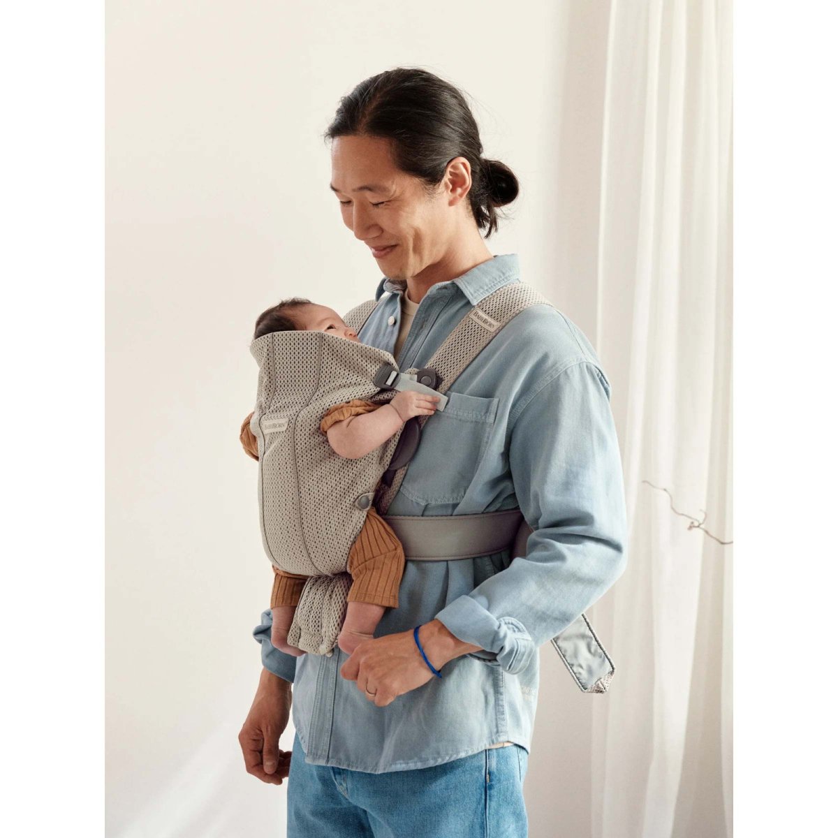 Baby Carrier Mini - 3D Mesh, Grey Beige