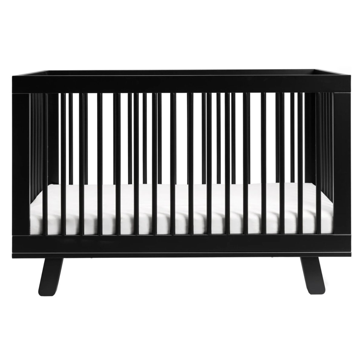 Hudson 3 In 1 Crib With Toddler Rail - Black