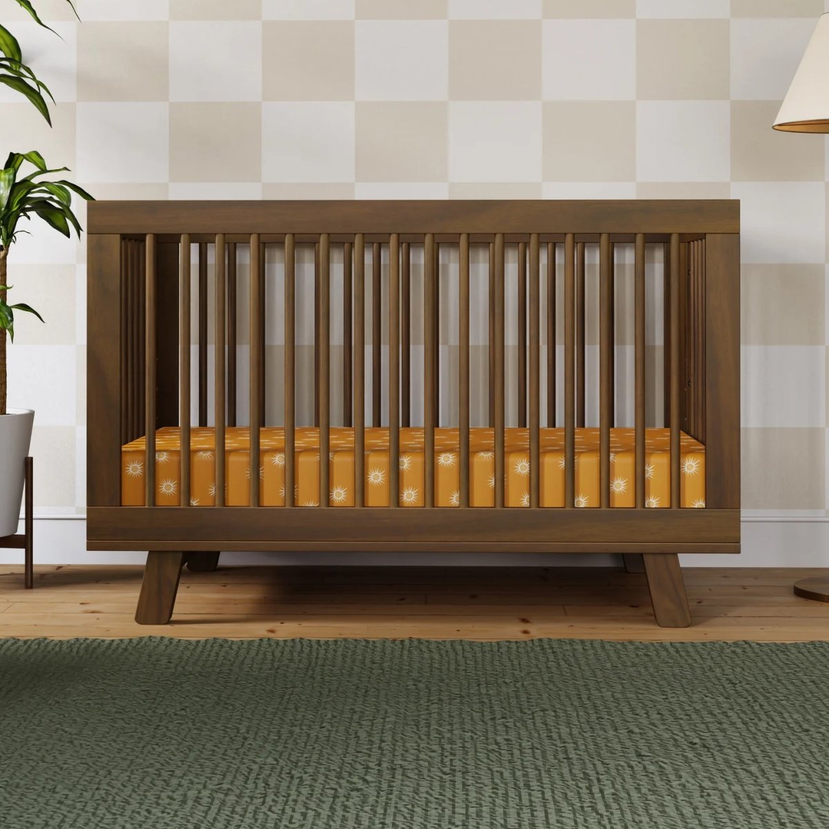 Scoot 3 In 1 Convertible Crib - Natural Walnut