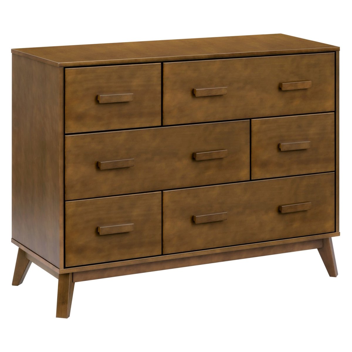 Scoot 6 Drawer Dresser - Natural Walnut