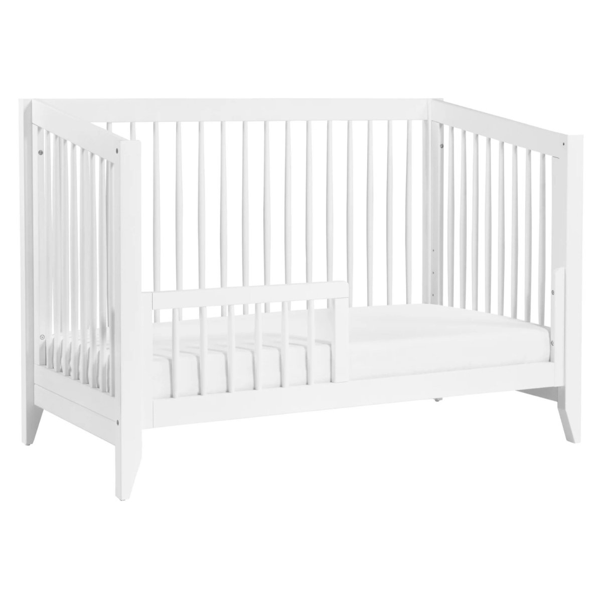 Sprout 4 in 1 Crib with Toddler Rail - White