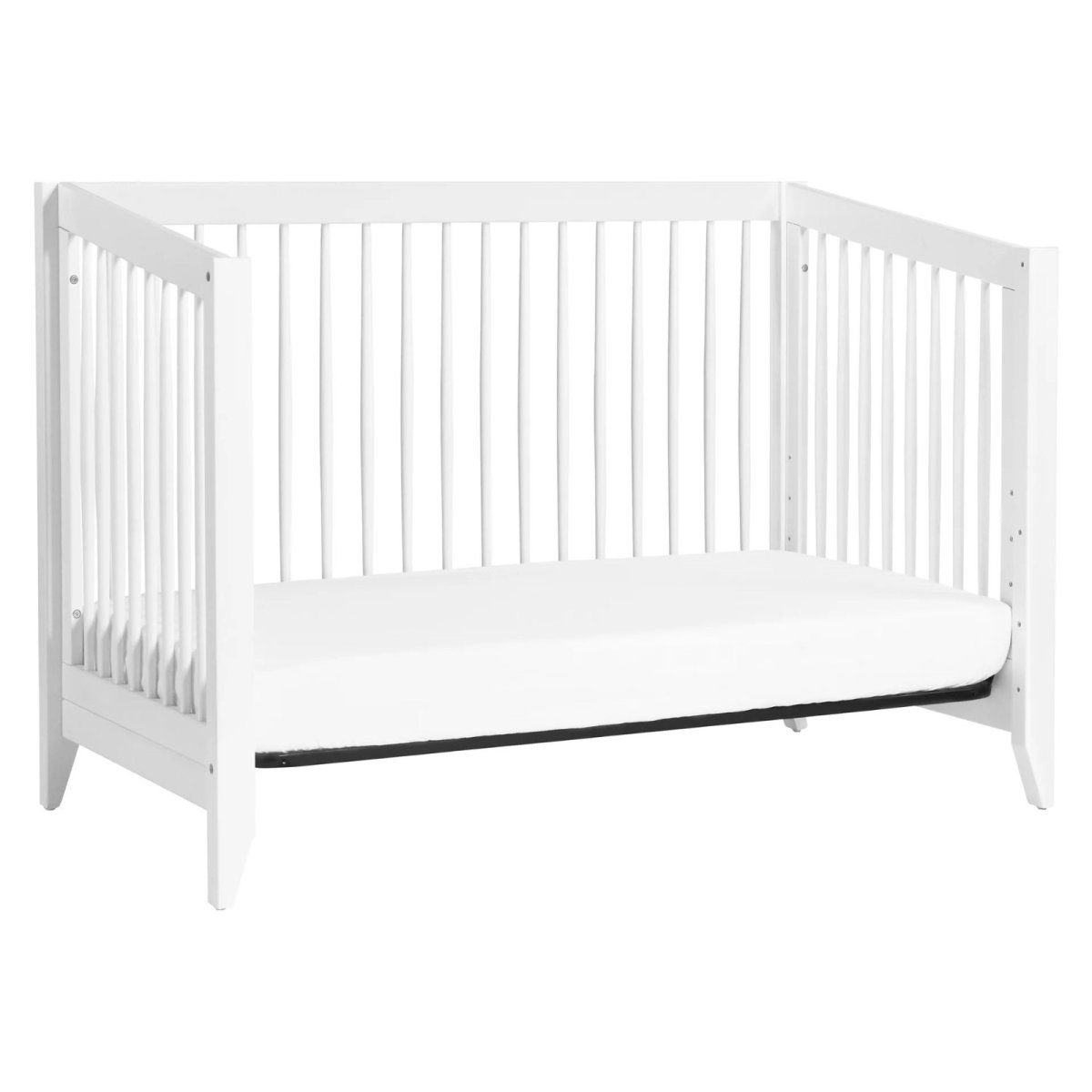 Sprout 4 in 1 Crib with Toddler Rail - White