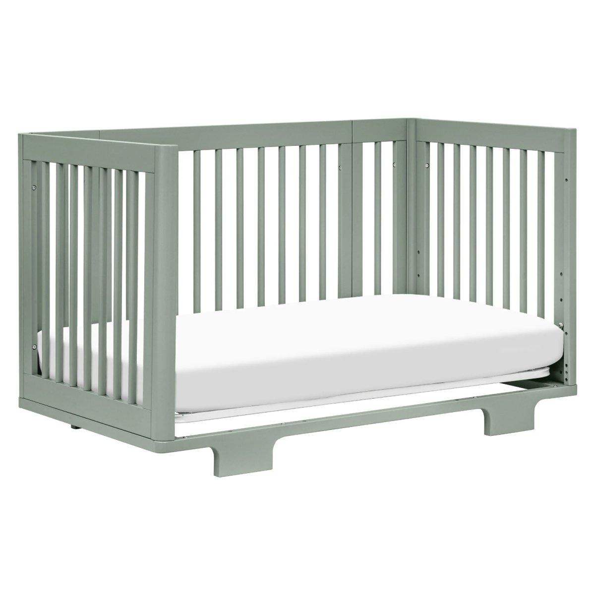 Yuzu 8 in 1 Convertible Crib with All Stages Conversion Kit - Light Sage