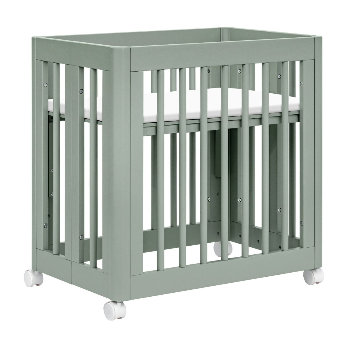 Yuzu 8 in 1 Convertible Crib with All Stages Conversion Kit - Light Sage