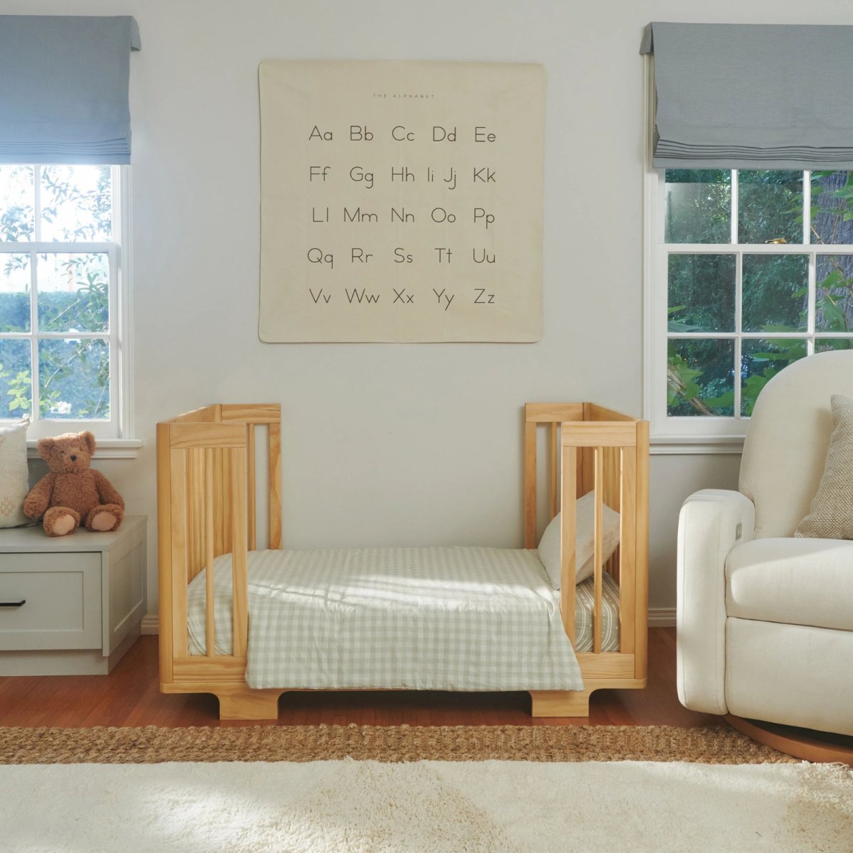 Yuzu 8 in 1 Convertible Crib with All Stages Conversion Kit - Natural