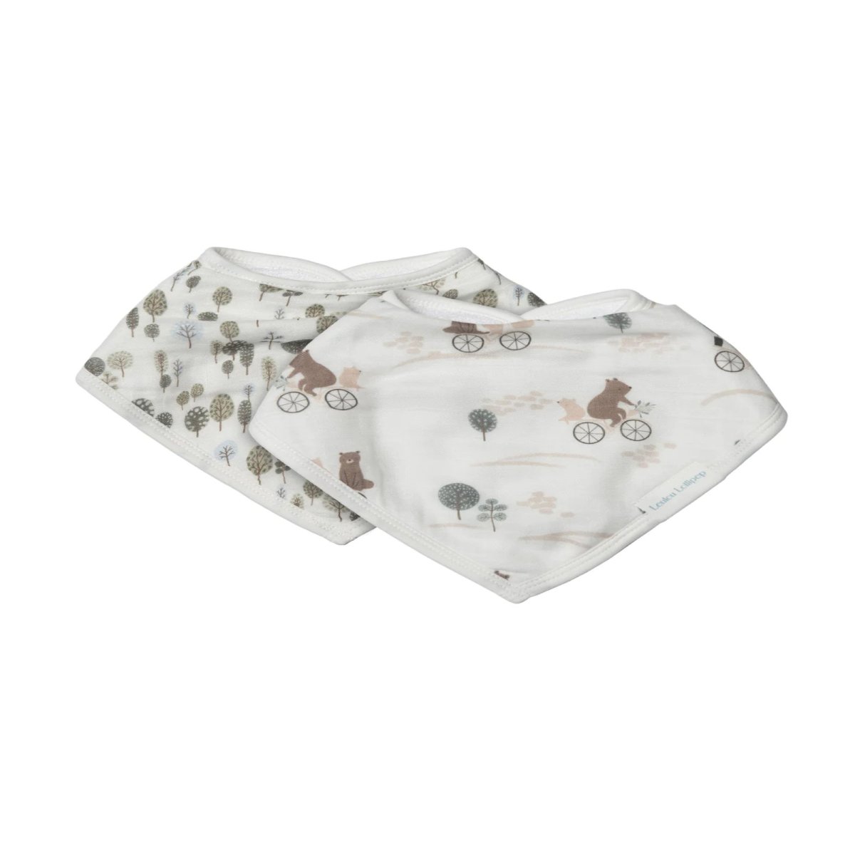 Bandana Bib 2 Pack - Bears on Bikes