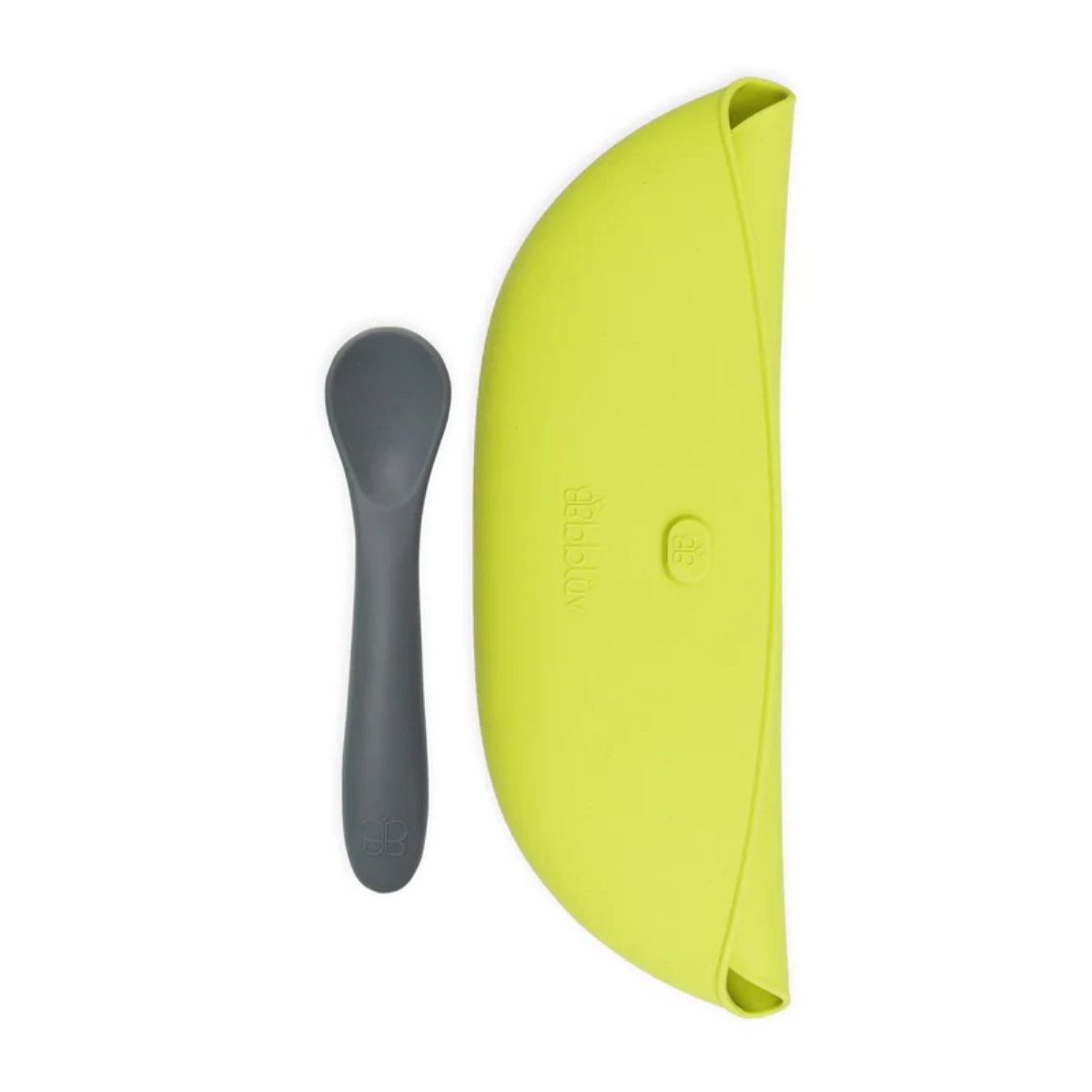 Poket - 2 pk Portable Silicone Feeding Set - Lime