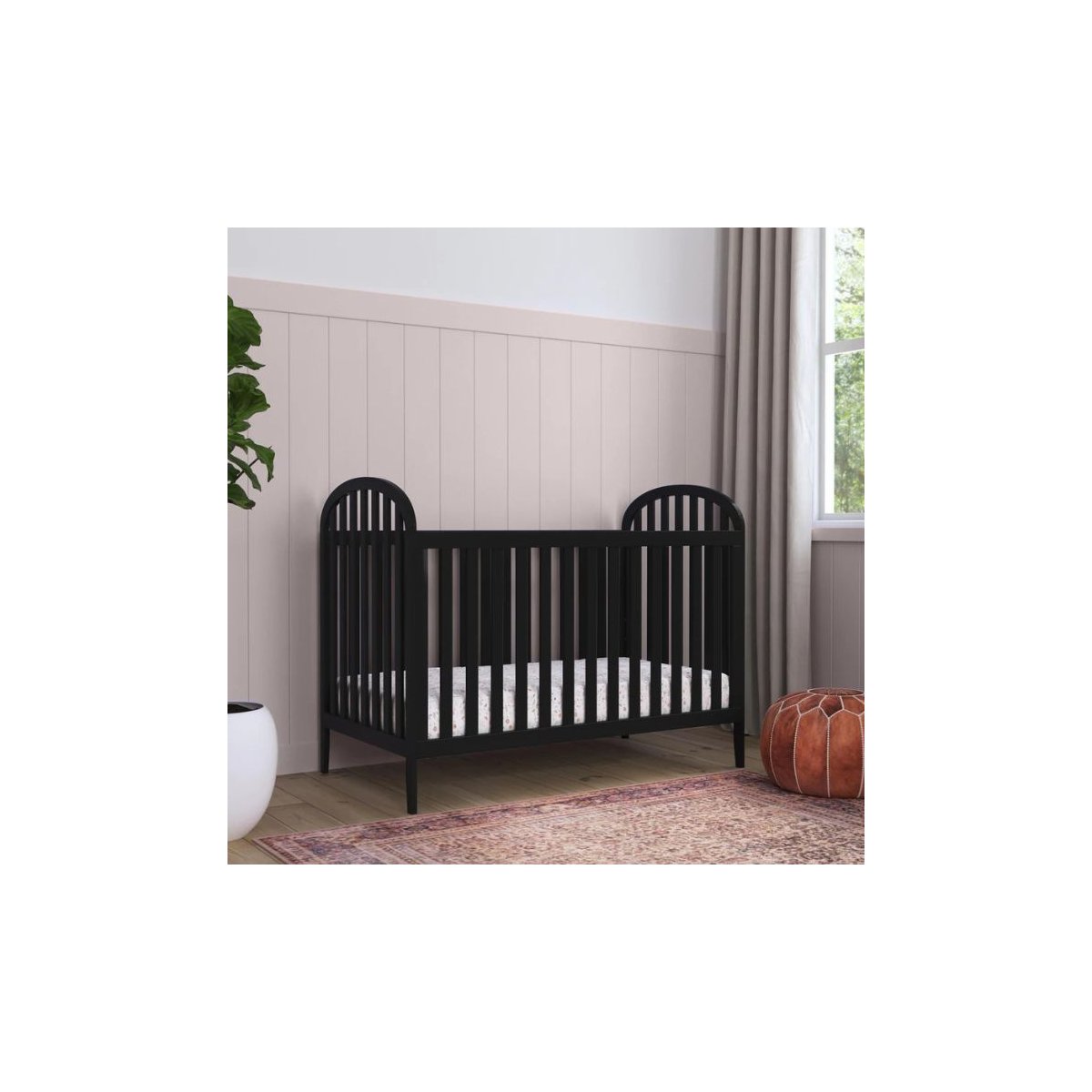 Beau 3-IN-1 Convertible Crib - Ebony