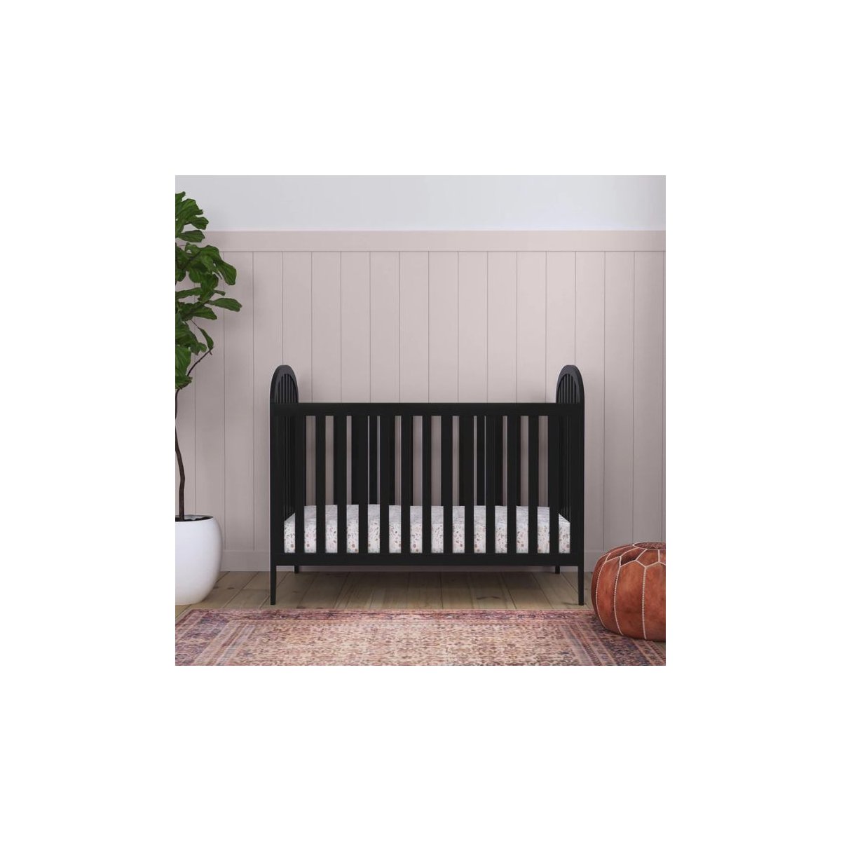 Beau 3-IN-1 Convertible Crib - Ebony