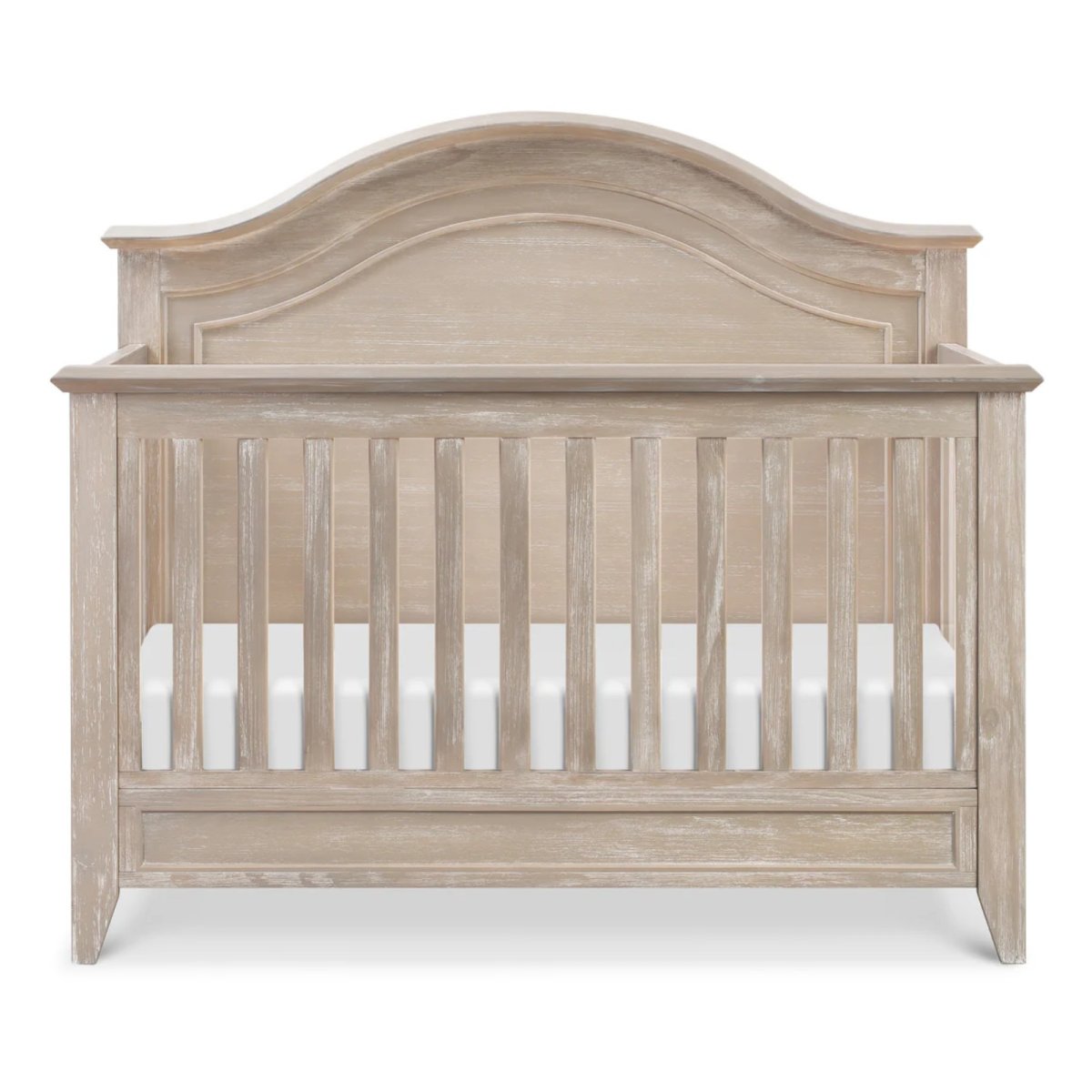 Beckett Rustic 4-in-1 Convertible Curve Top Crib - Sandbar