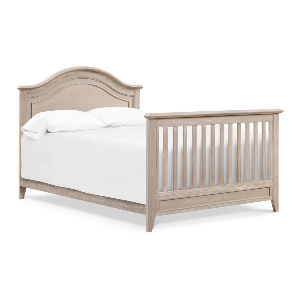 Beckett Rustic 4-in-1 Convertible Curve Top Crib - Sandbar