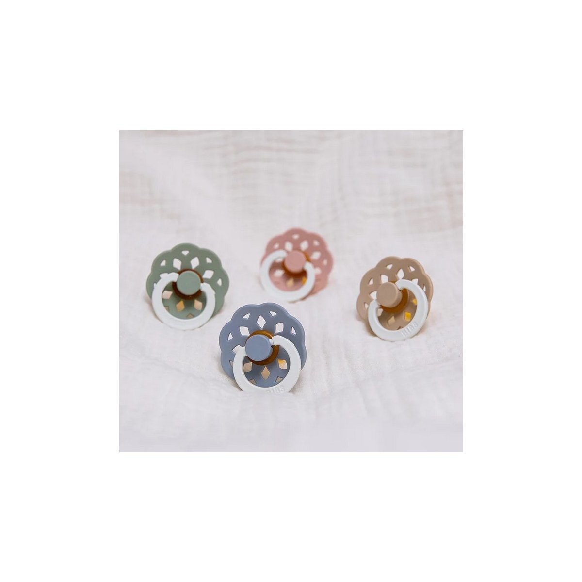 Boheme Latex Pacifier 2 Pack - Blush Glow/Vanilla Glow