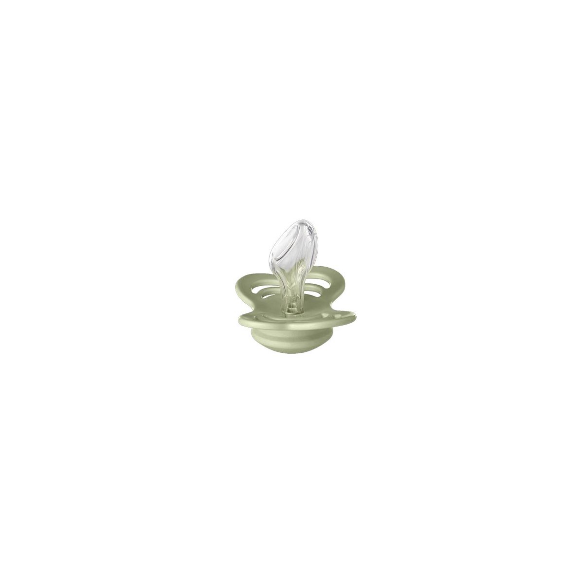 Couture Soft Silicone Pacifier 2 Pack - Ivory/Sage
