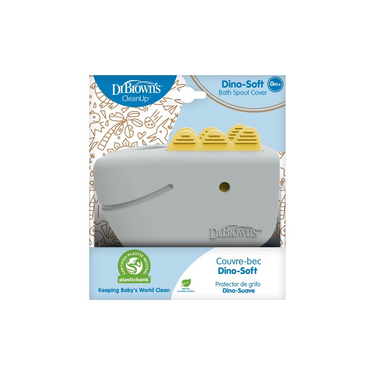 Soft Bath Spout Cover - Dino