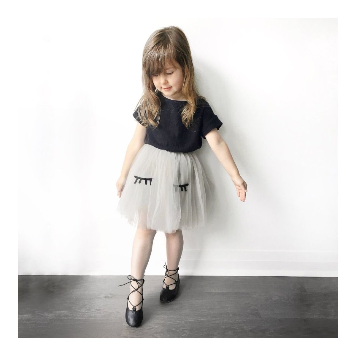 Baby Taylor Tutu Eyelashes - Grey 1 to 3 years