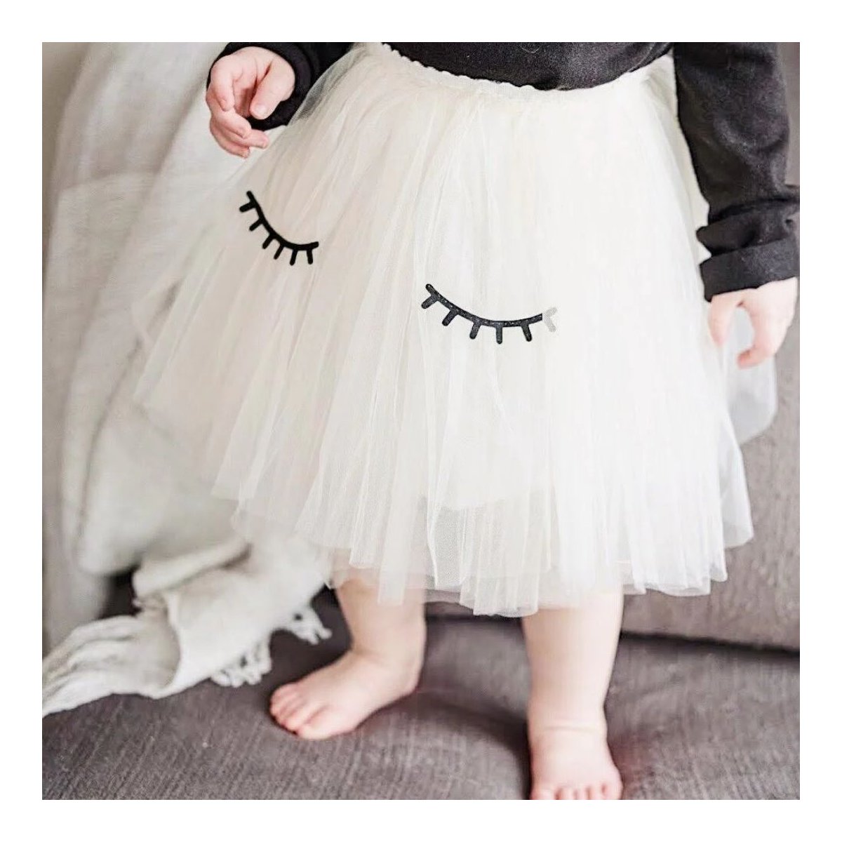 Baby Taylor Tutu Eyelashes - Cream 1 to 3 years
