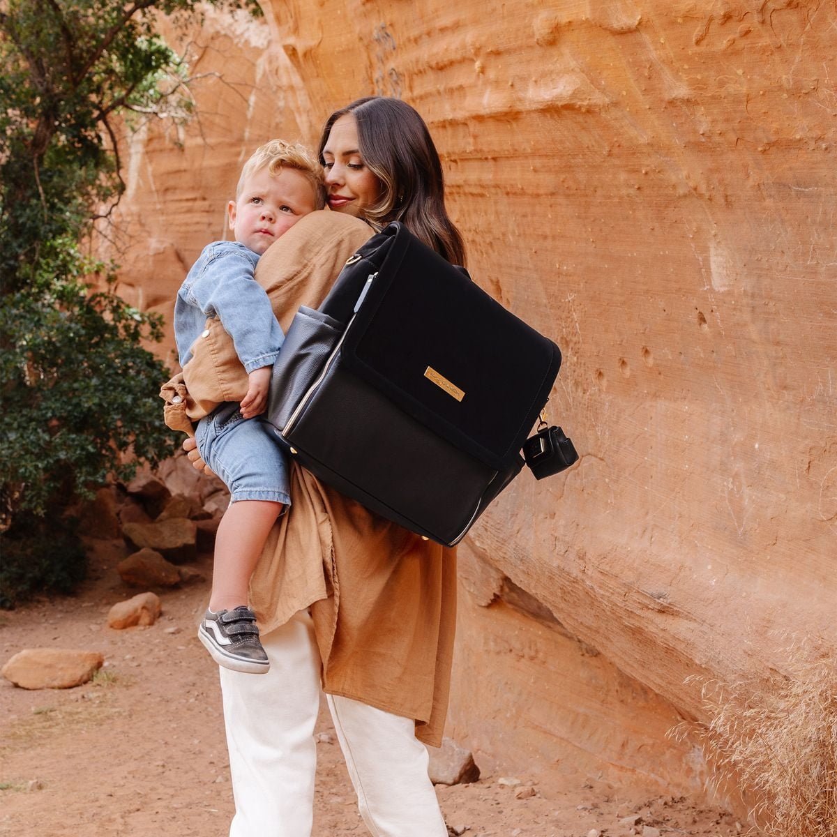 Boxy Backpack Diaper Bag - Twilight Black