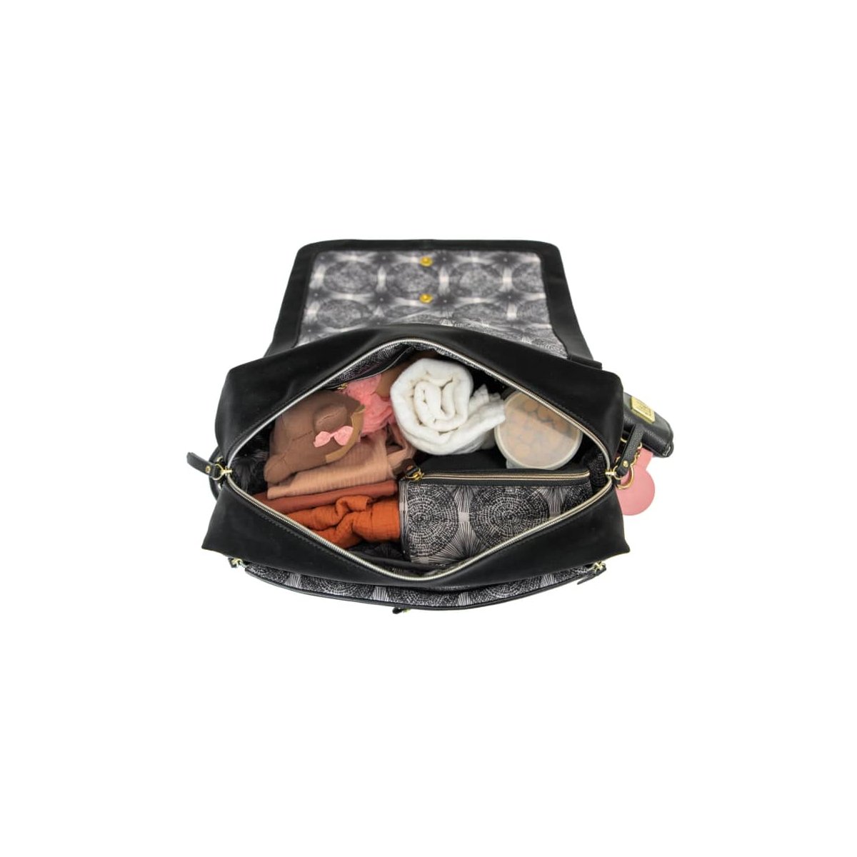 Boxy Backpack Diaper Bag - Twilight Black