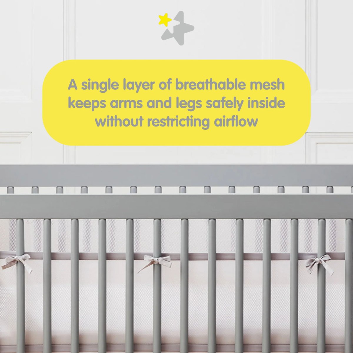 Mesh Crib Liner White