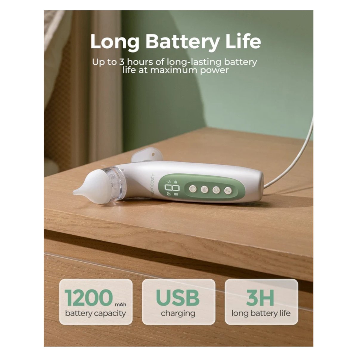 BreezyClear 2in1 Spray & Suction Electric Nasal Aspirator