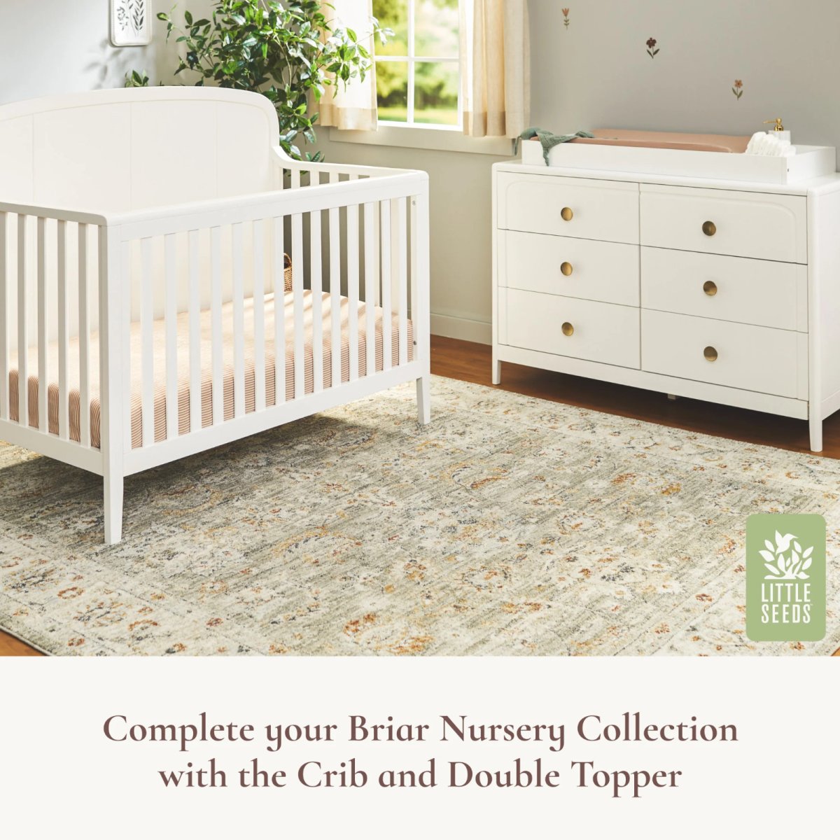 Briar Headboard Crib - True White