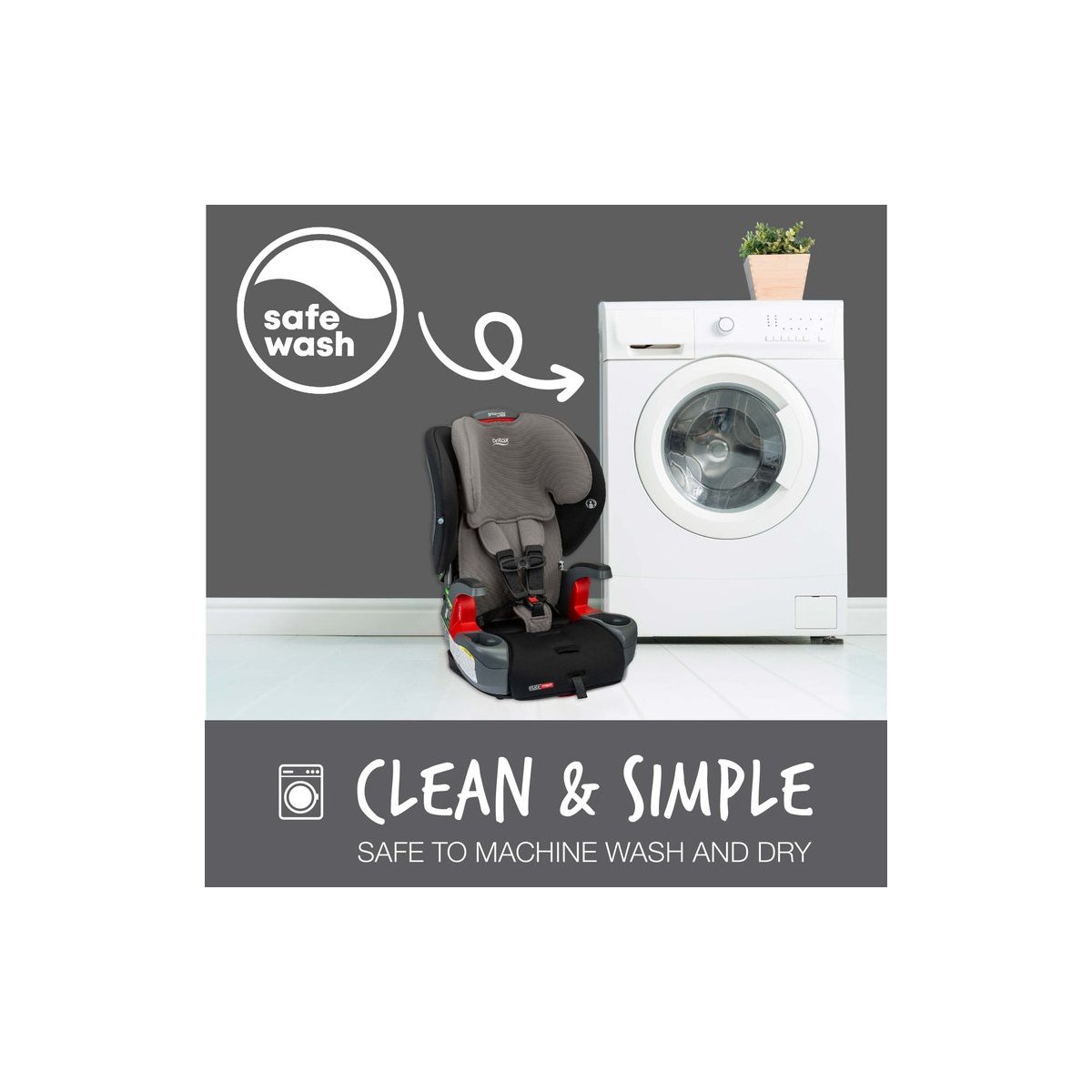 Grow With You Clicktight - Grey Contour Safewash