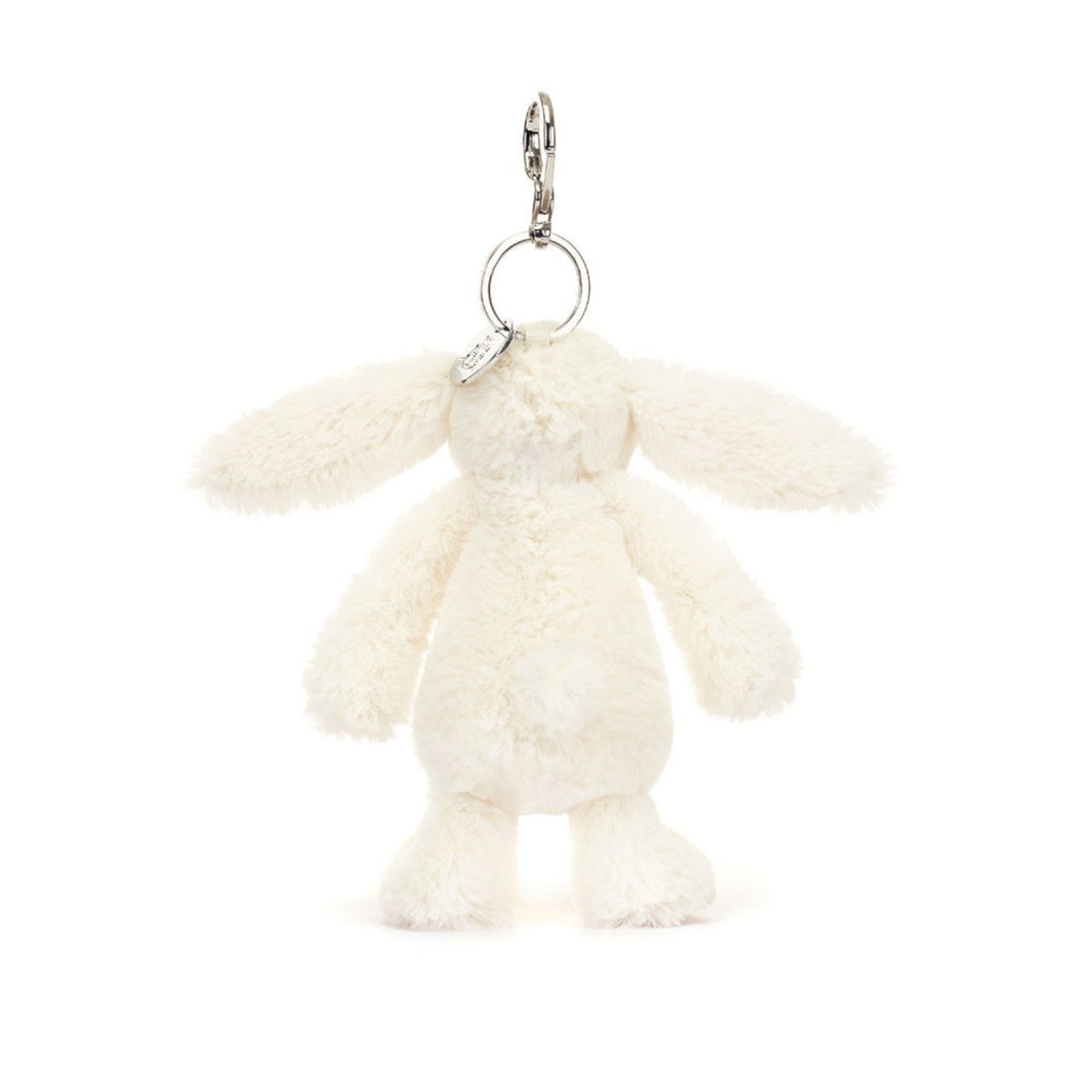 Bunny Cream Bag Charm - Floral Ears