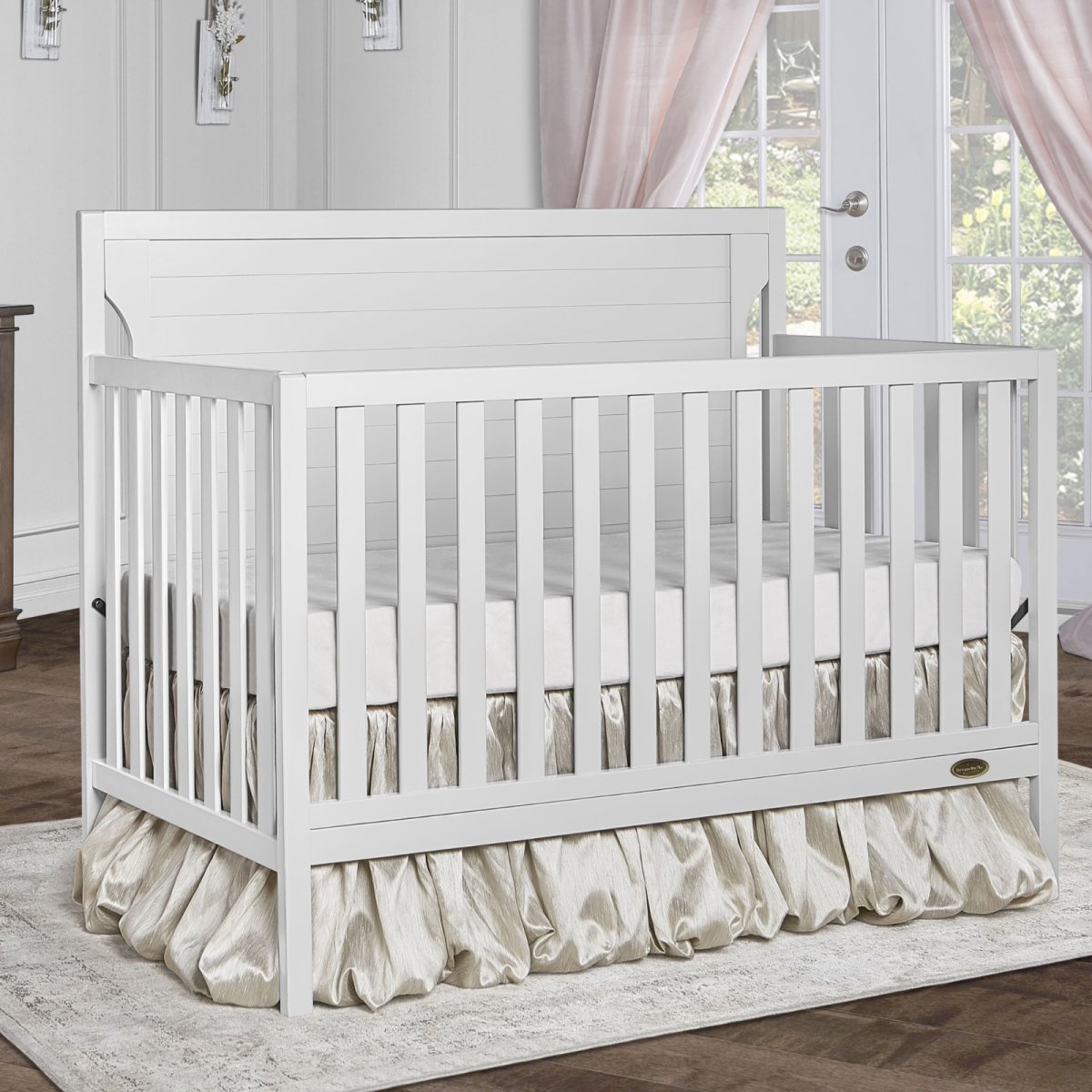Cape Cod 5 in 1 Convertible Crib - White