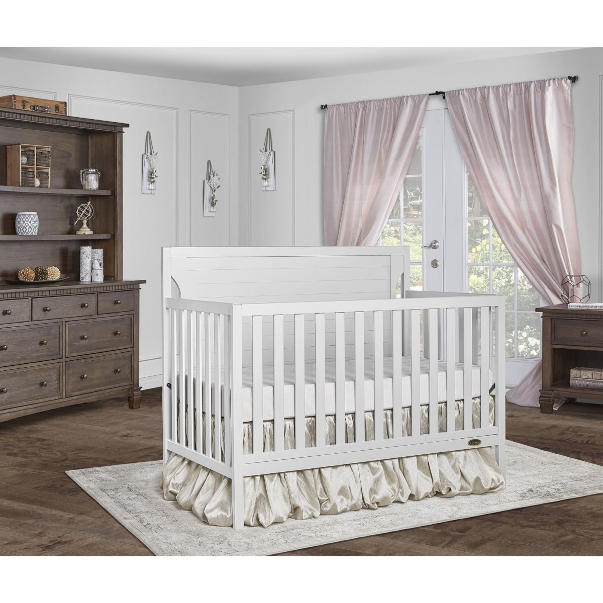 Cape Cod 5 in 1 Convertible Crib - White